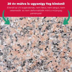 Rosa Porino gránit - fedkő